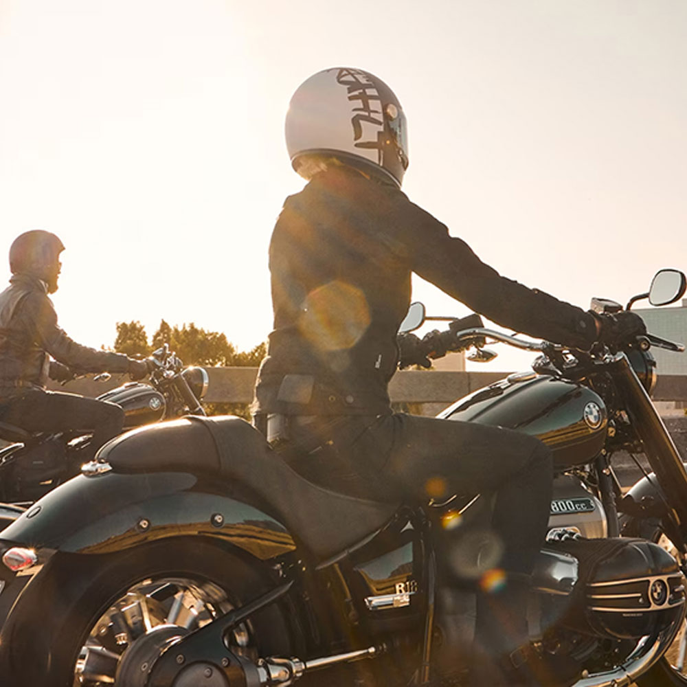 person riding motorcycle